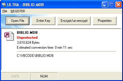 ULTRA FILE ENCRYPTOR Screenshot
